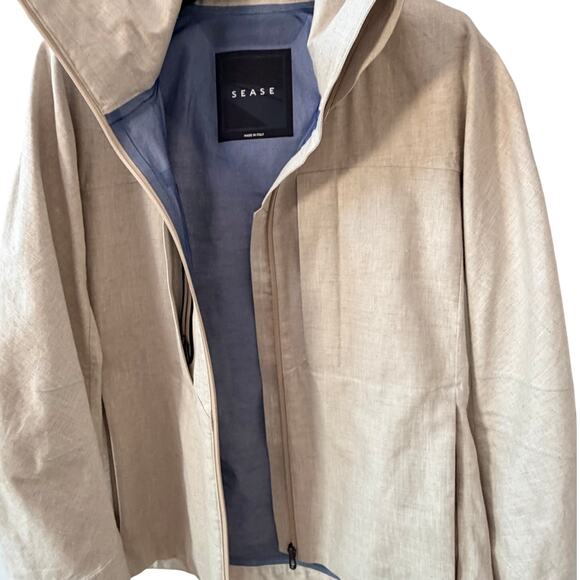SEASE: Men's George Storm System Linen Blend Jacket - S - Picture 1 of 10